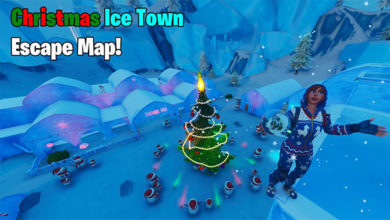 Christmas Ice Town Escape Map