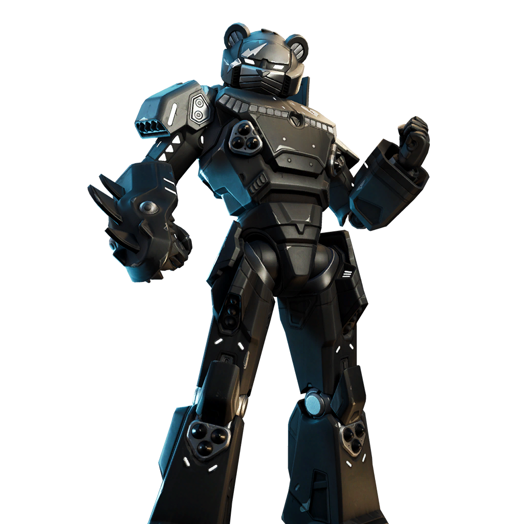 The Mecha Team Shadow skin is a Rare Fortnite outfit. 